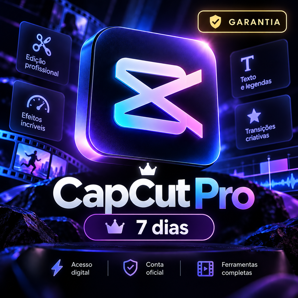 CapCut Pro – Conta Premium por 30 Dias