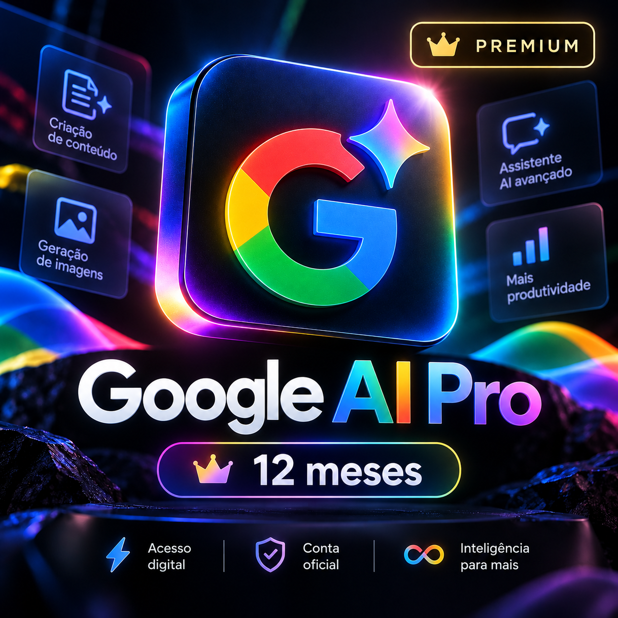 Google AI Pro – Plano Premium por 12 Meses