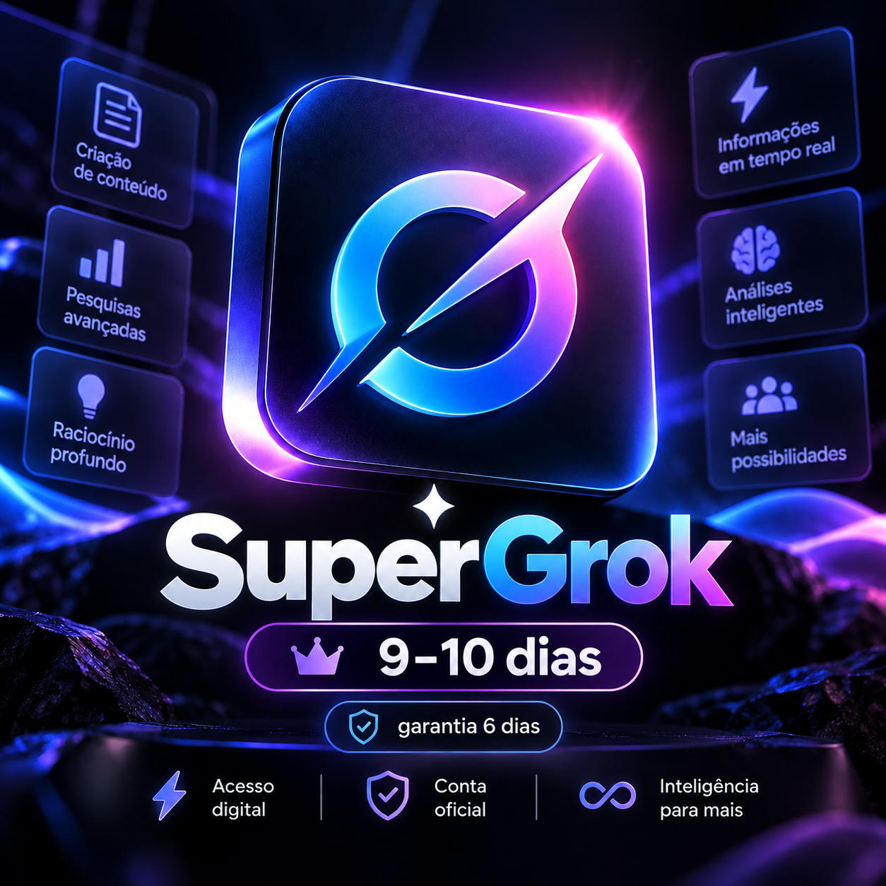 SuperGrok – Acesso Premium por 9–10 Dias